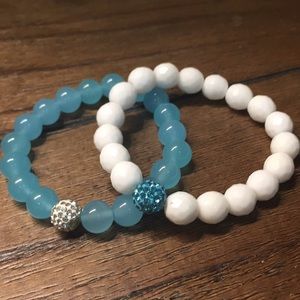 Glass beads bracelets